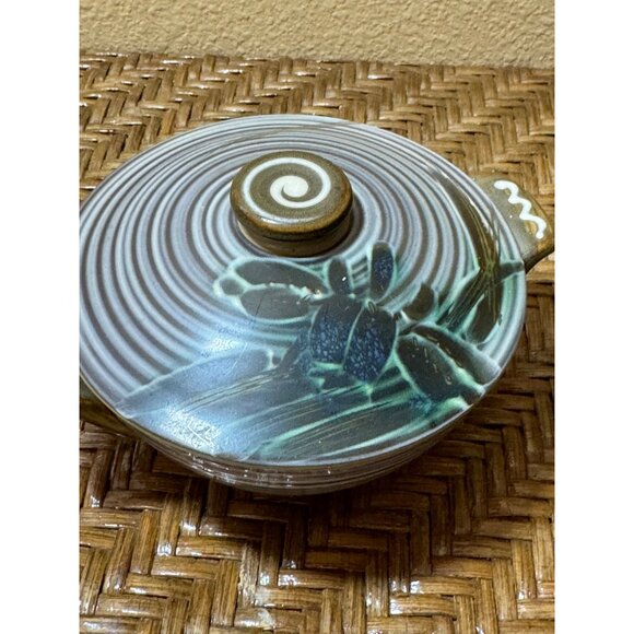 Vintage Craftman China Hand Craft Japan #378 Handled Sugar Bowl  Iris - Picture 4 of 10